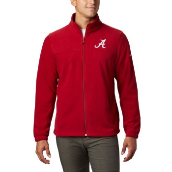 Pánské Bundy Columbia Collegiate Flanker III Fleece - Alabama Červené JWTYIA387